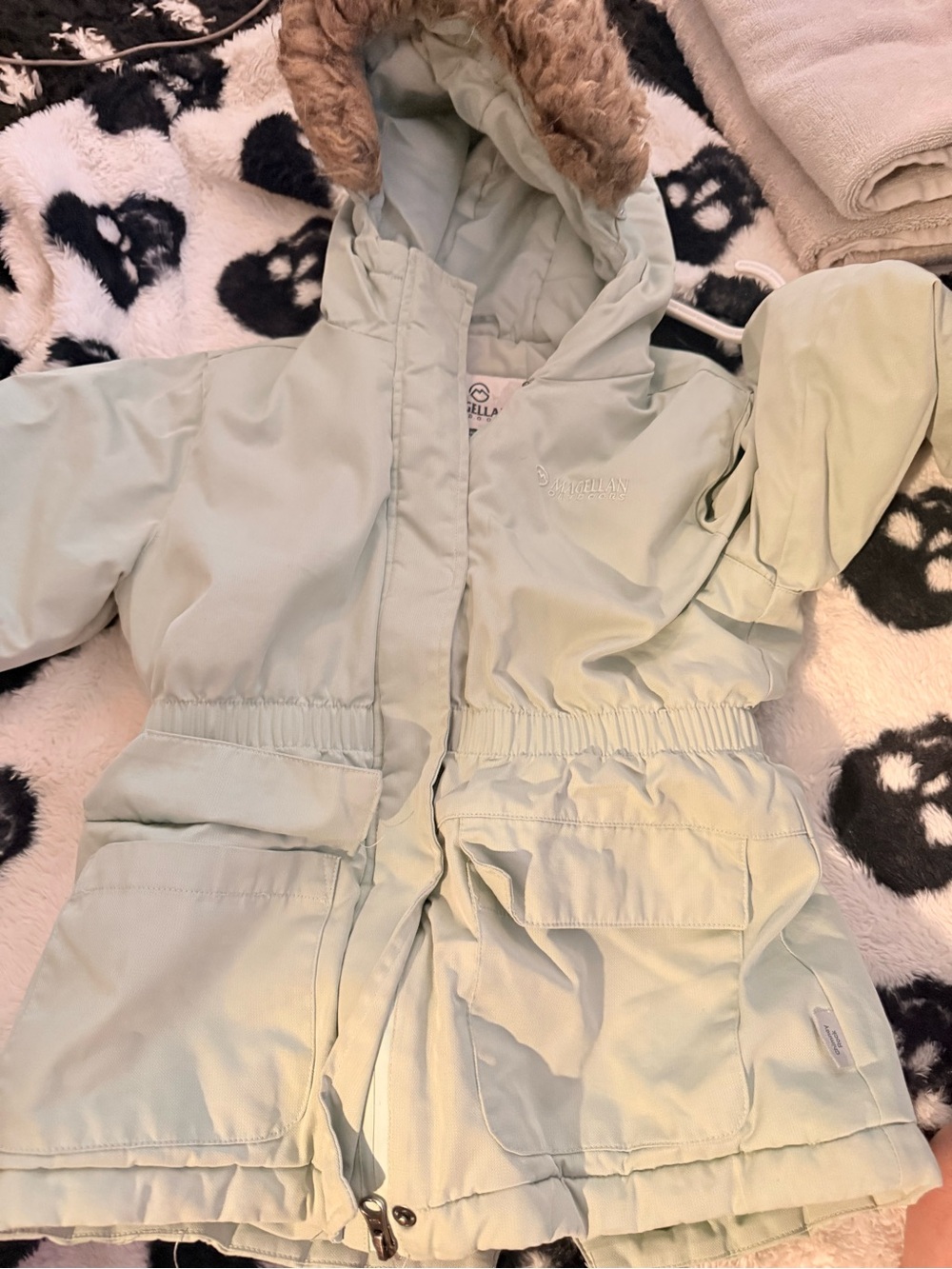 Magellan Outdoors Mint Green Hooded Jacket